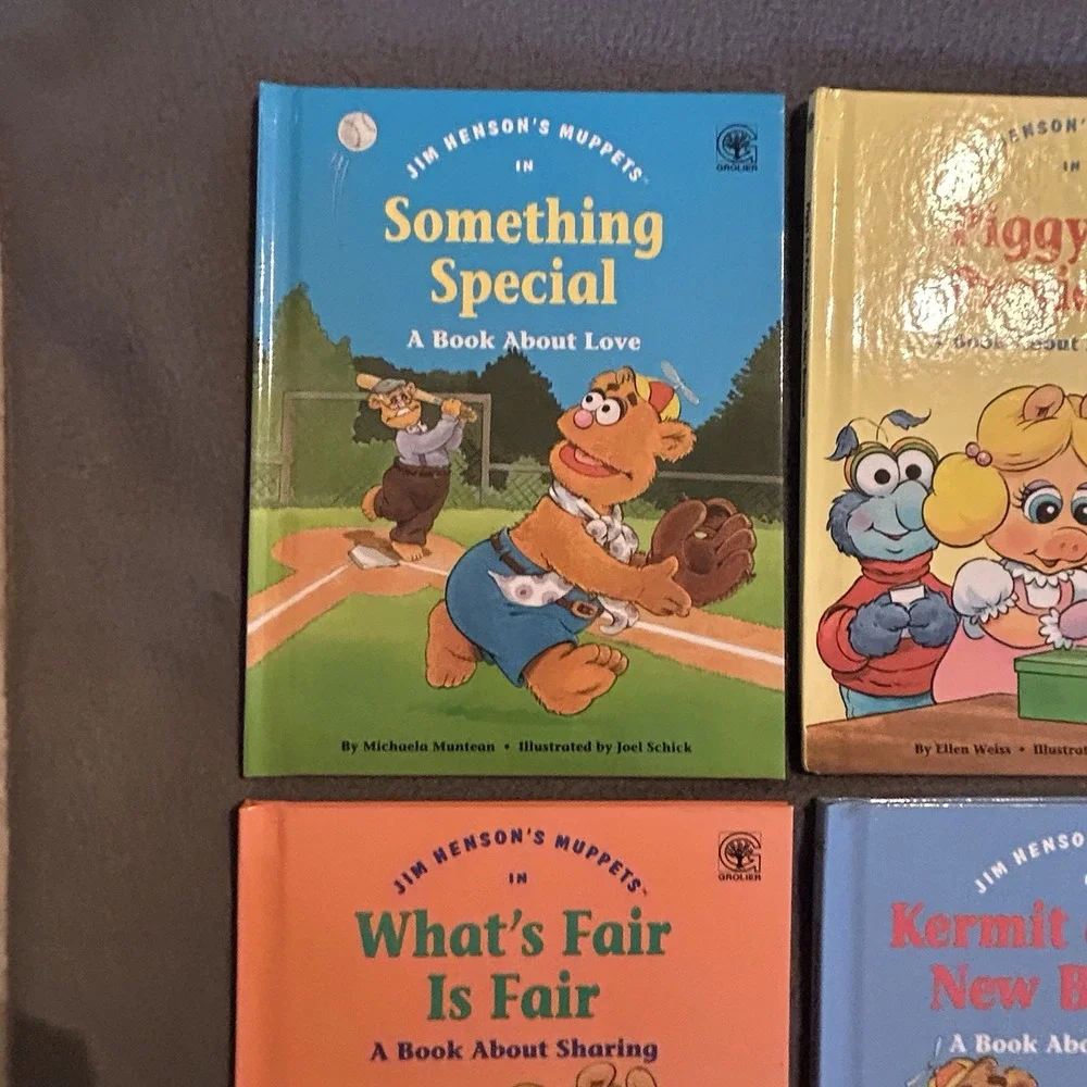 Jim Henson's Muppet Babies Books Character 1992 Muppet Press Hard Cover Lot Of 8